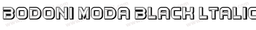 bodoni moda black ltalic字体转换